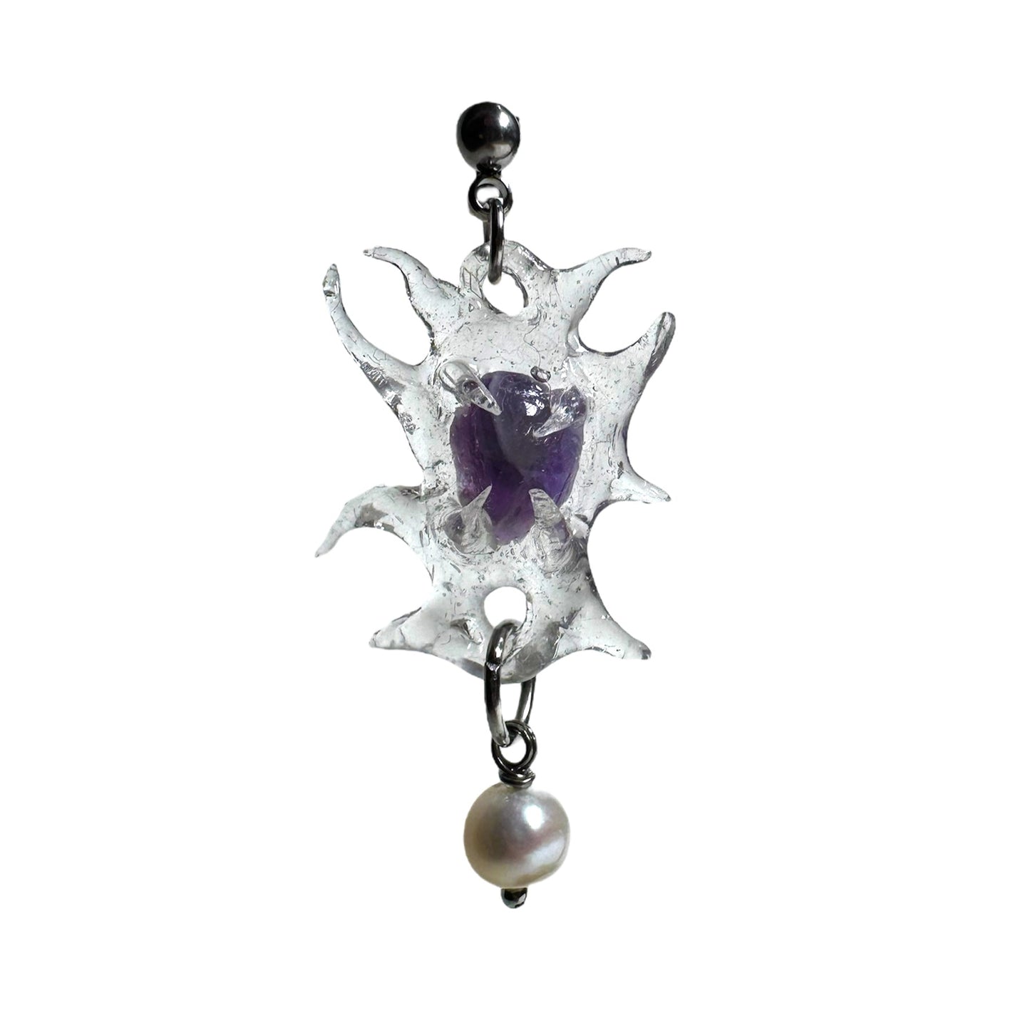AMETHYST SECRET EARRING